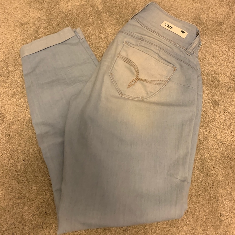 YMI light color jean capris